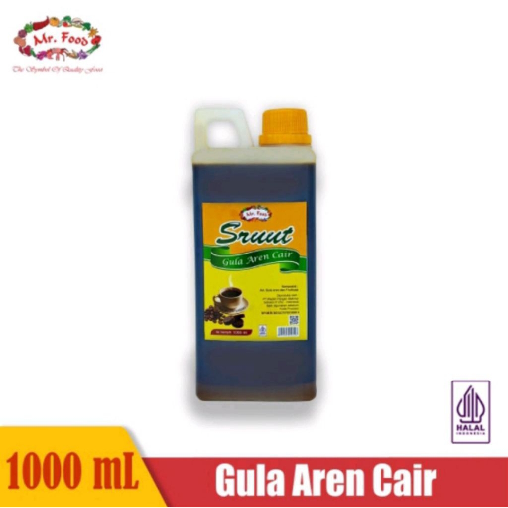 MR Food Sruut Gula Aren Cair 1000ml / MR.Food Gula Aren Sruut