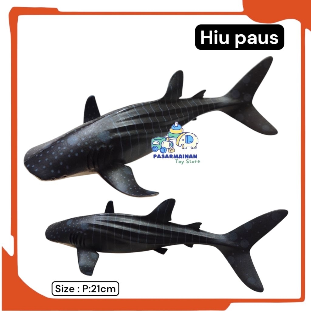 Mainan Hewan Laut Hiu Paus Whale Shark Figure Hewan Laut Hiu Paus