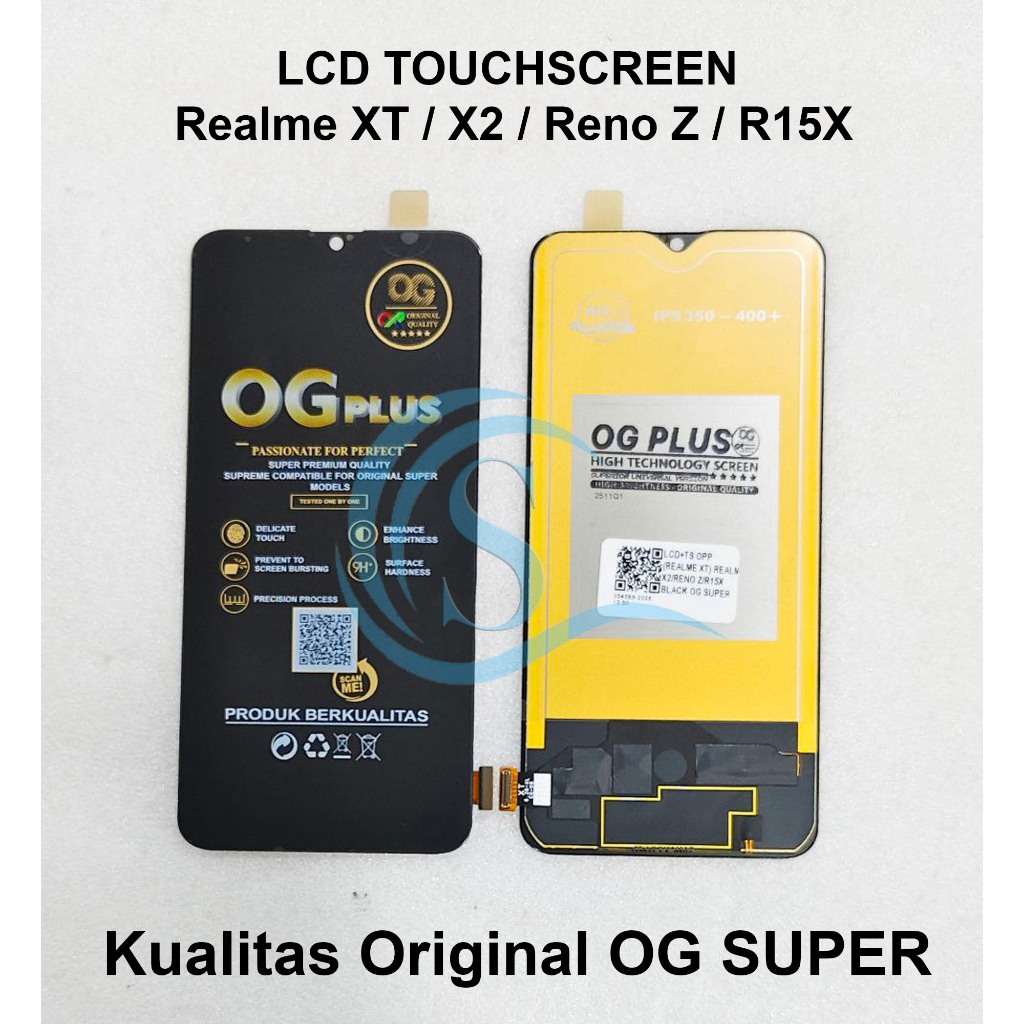 LCD Touchscreen Realme XT / X2 / RENO Z / R15X TIDAK BISA SIDIK JARI