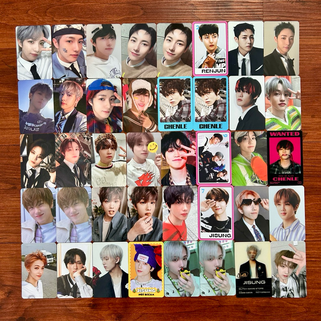 [OFFICIAL] pc chenle renjun jisung nct dream - photocard cl rj js hottracks istj tc tds nail glitch 