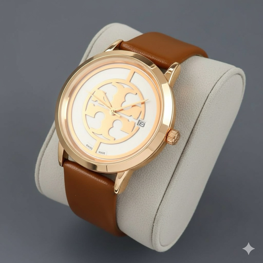( BISA COD ) jam tangan wanita TORY BURCH KULIT TB-6363