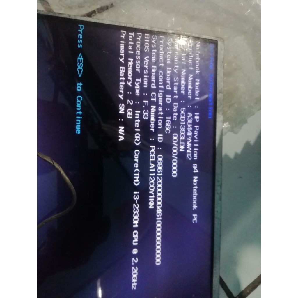 Mainboard HP  pavilion g4 Core i3