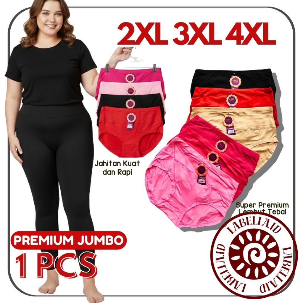 TERMURAH YUMAIREN CD CELANA DALAM WANITA JUMBO VINA BB 80 90 100 LABELLA.ID