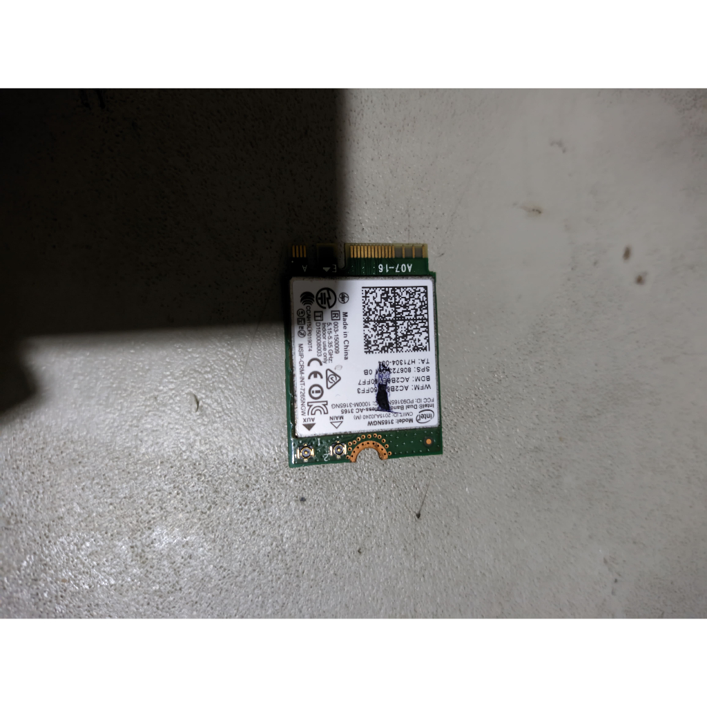 Adaptor wifi Intel Dual Band AC Wireless 3165NGW