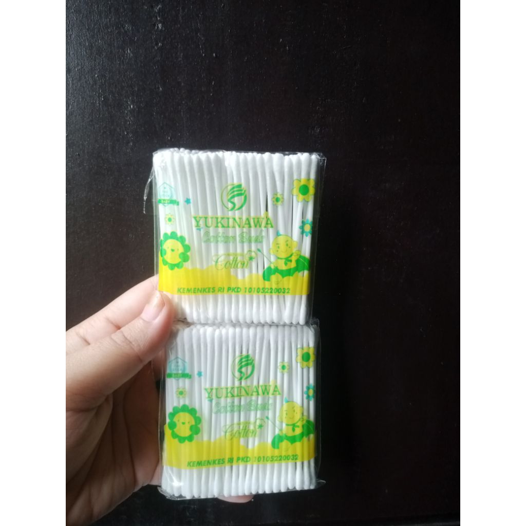Cotton Bud Yukinawa Bayi - 100% Kapas Lembut, Aman untuk Bayi & Dewasa
