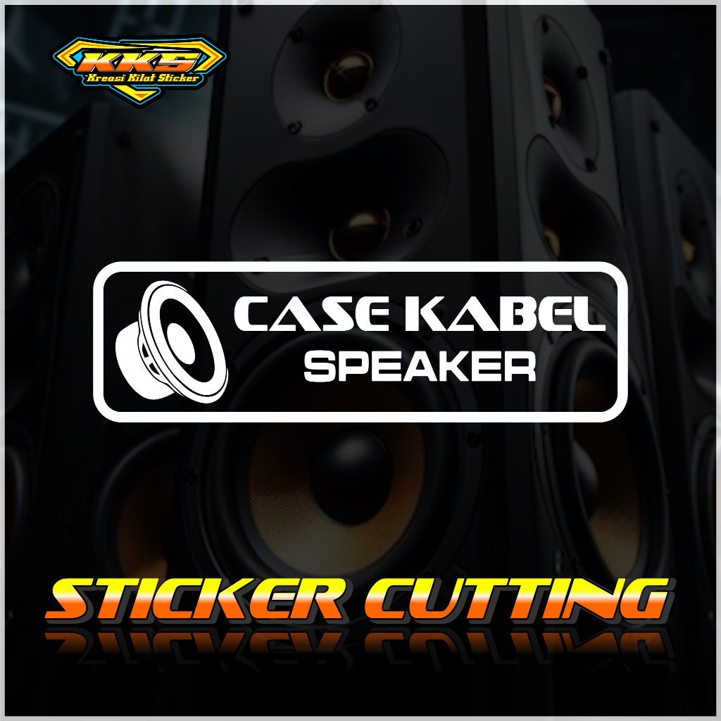 cutting sticker hardcase sound system case kabel speaker.stiker label variasi box audio case kabel s