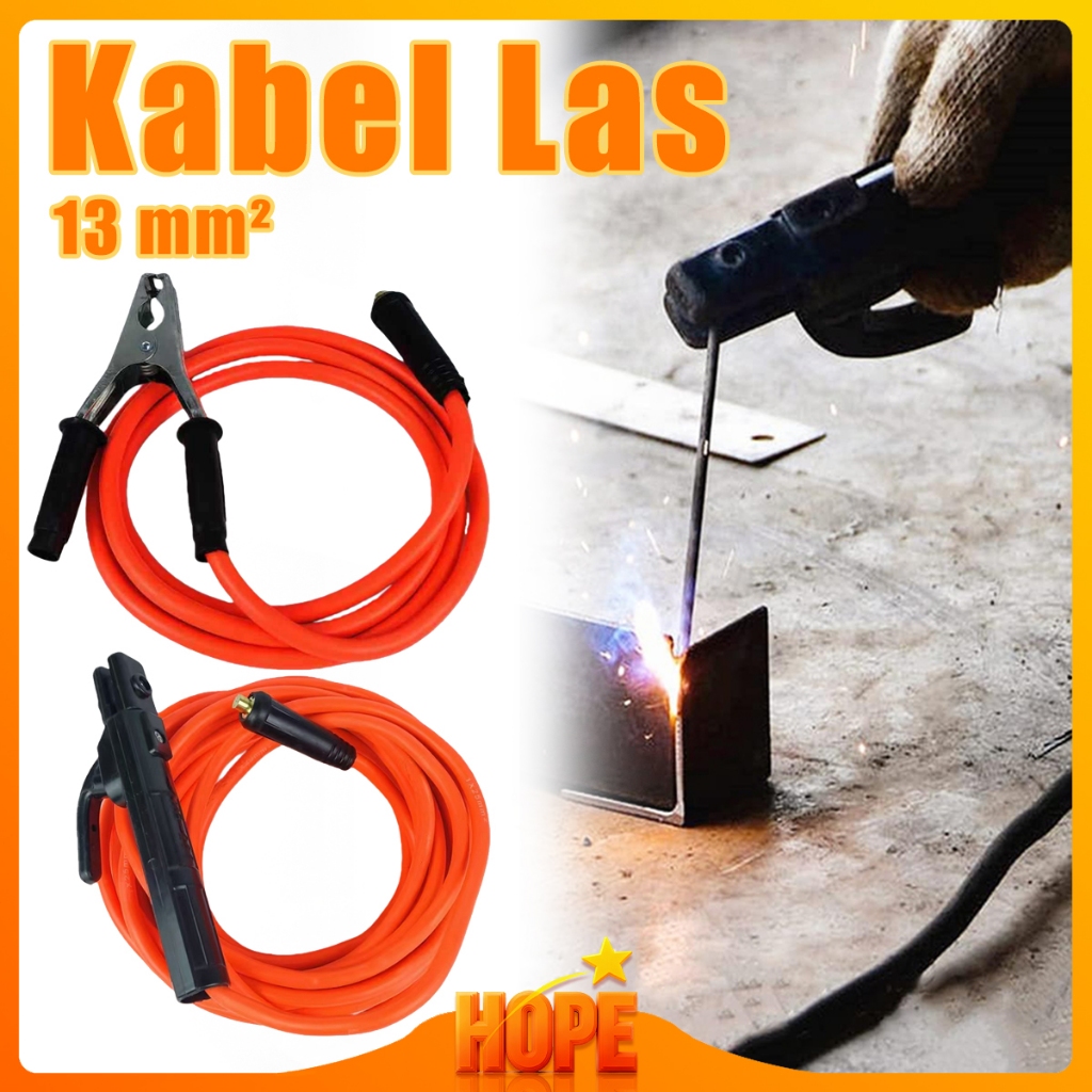 13 mm² Kabel Las Tang Massa Kabel Arus maksimum: 160A 3M,Tang Las Kabel 5M/7M Welding Cable Set Mete