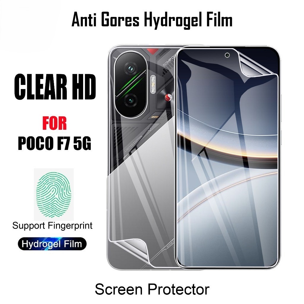 GROSIR ANTI GORES HYDROGEL XIAOMI POCO F7 / F7 PRO / F7 ULTRA / POCO F6 / F6 PRO / POCO F5 5G / F5 P