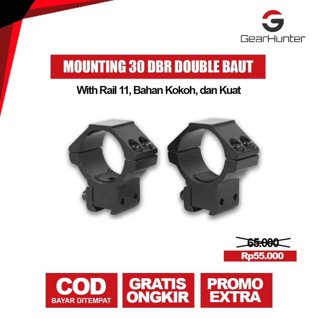 Mounting OD 30 Rell 11 - Mounting Teleskop OD 30 Pendek - Mounting 30 DBR