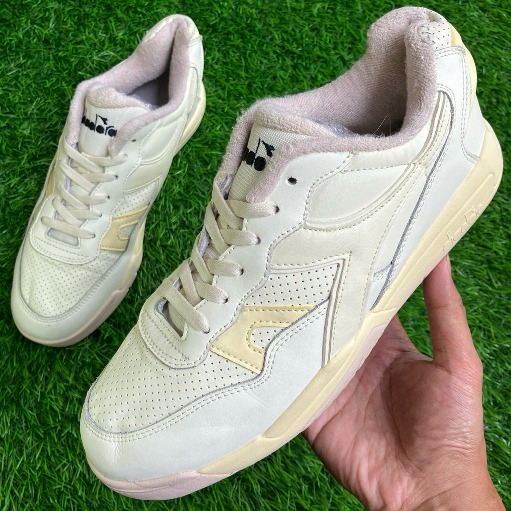 DIADORA Winner SL White Leather shoes size 41