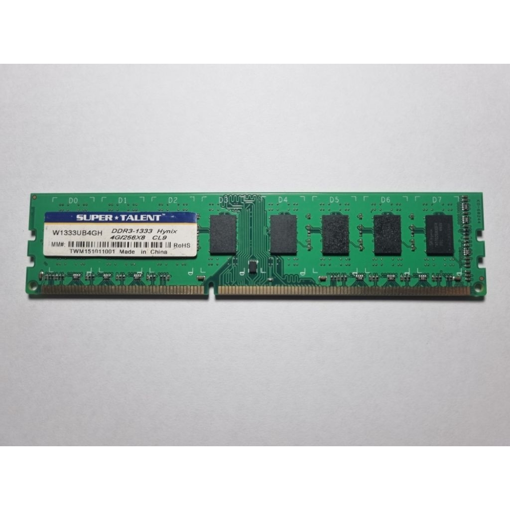 Ram 4GB DDR3 1333MHZ STT Dual Rank PC3-10700