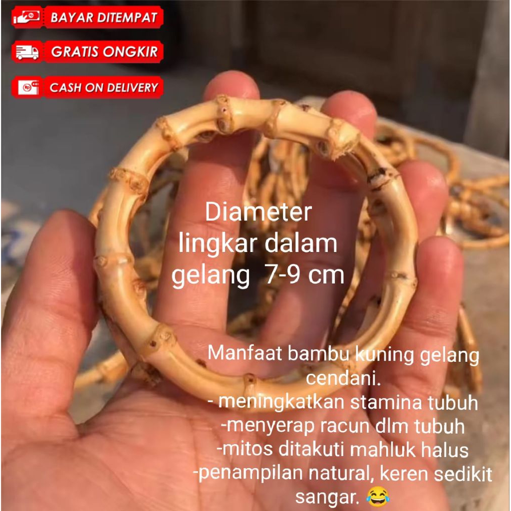 Gelang bambu kuning cendani