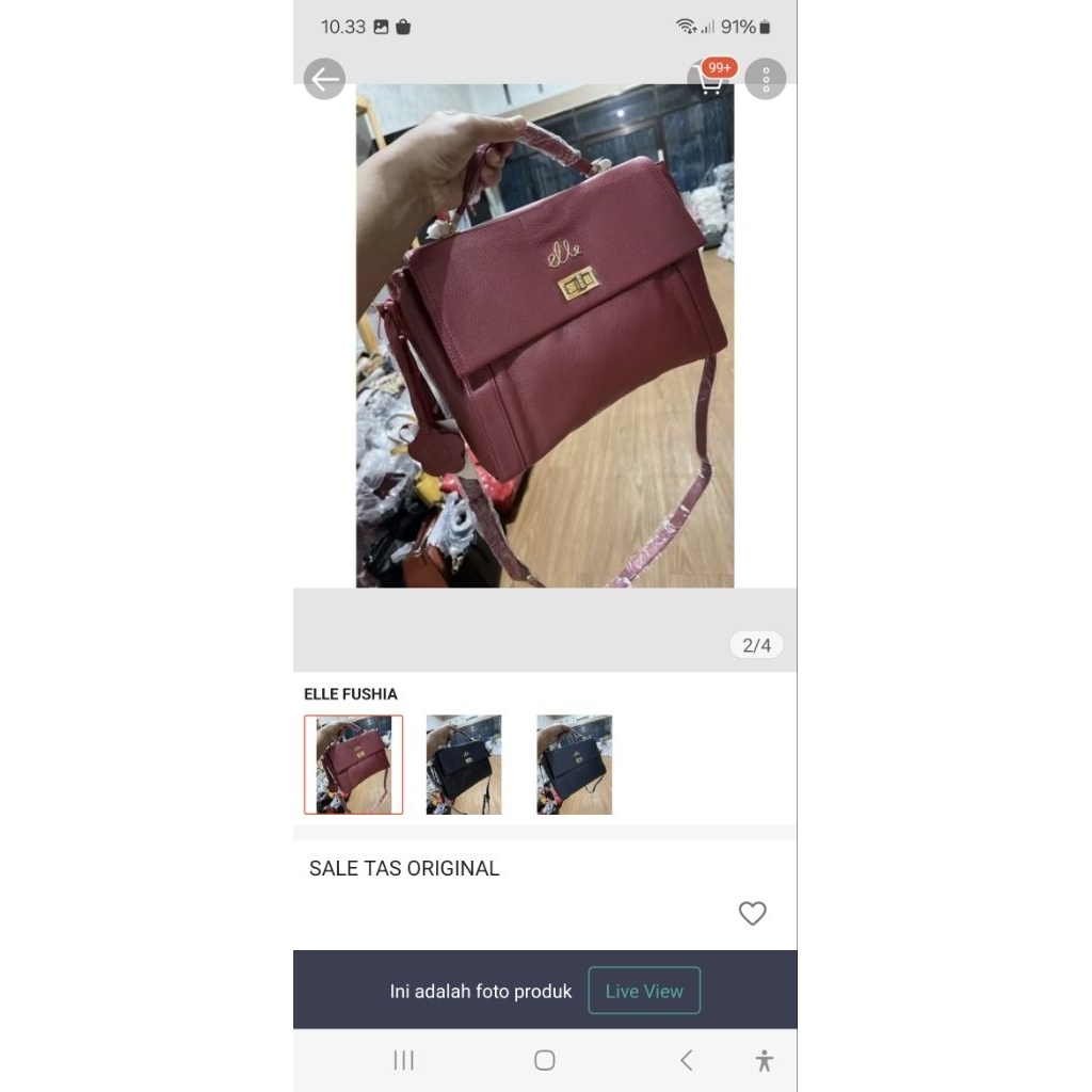 Tas kulas wanita ELLE original