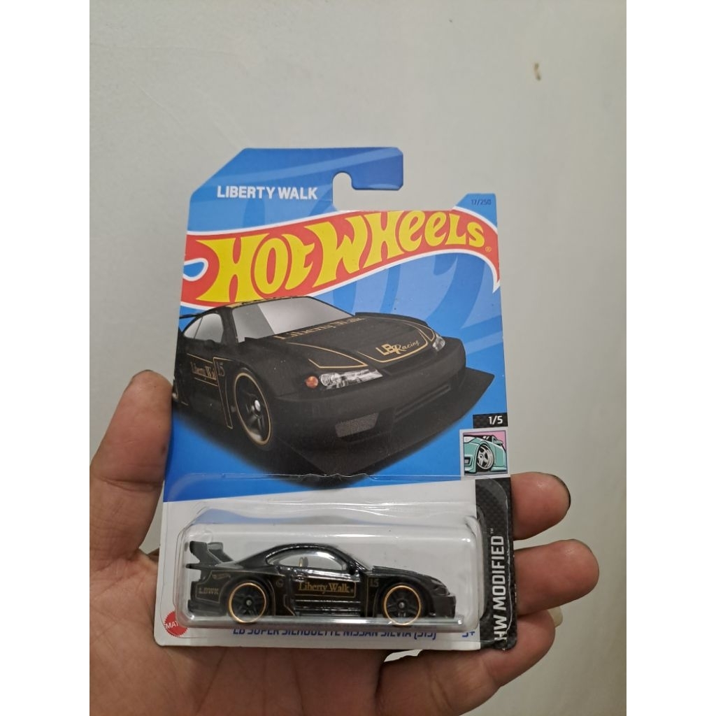 Hot Wheels Silvia S15 LBWK Hitam Japan Card