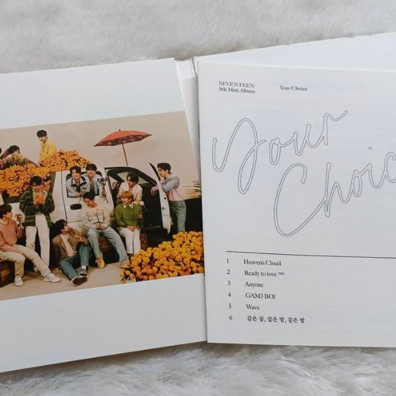 (BACA DESKRIPSI) Seventeen Your Choice (photobook + sticker + bookmark) One side ver pb jeonghan dk 