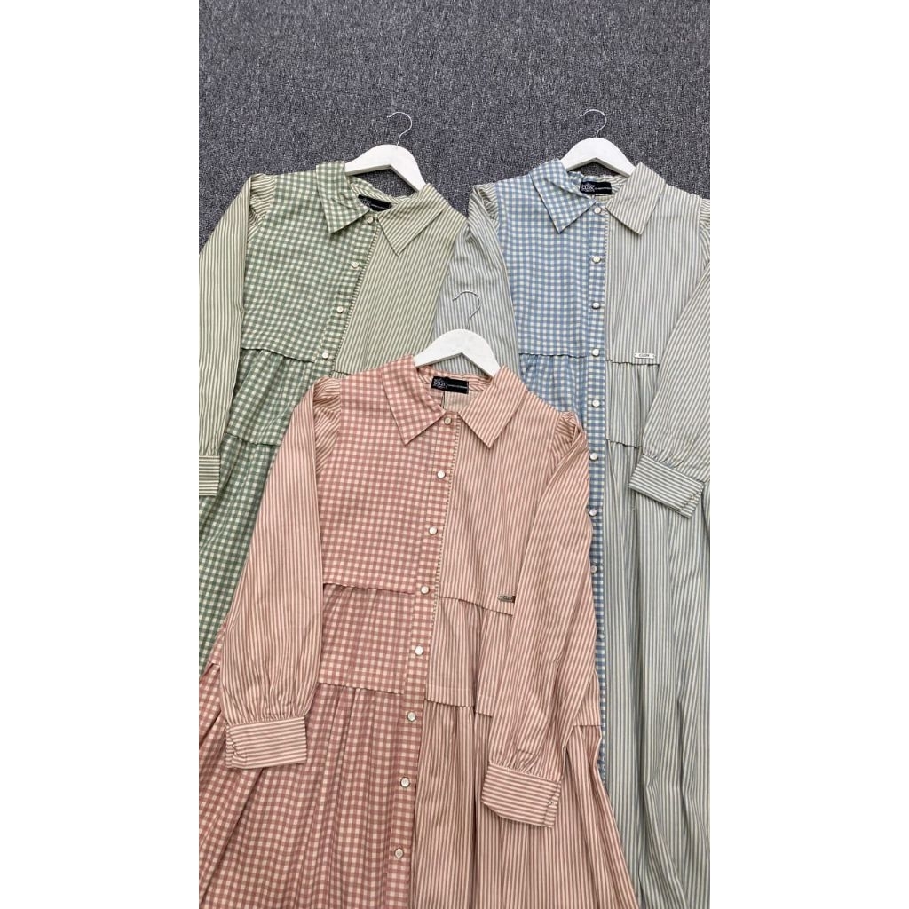 New Arrival Cu2k Midi Dress Thaliza Bahan Katun Haruka Import Original Cu2k Midi Dress Mewah