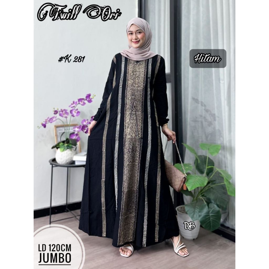 GAMIS TWILL ORI JUMBO  GAMIS WANITA TERBARU  GAMIS RAYA