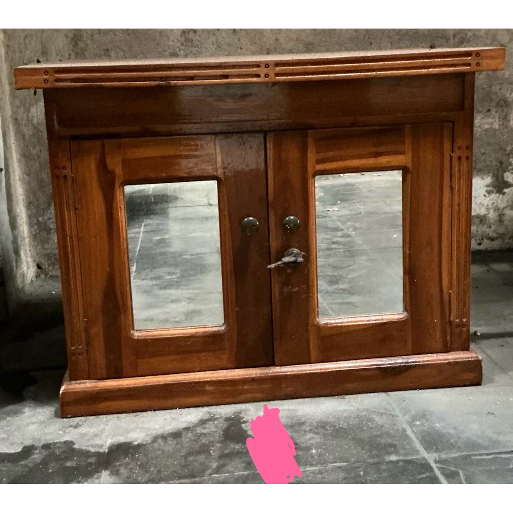 LEMARI MINI MURAH MERIAH KAYU JATI