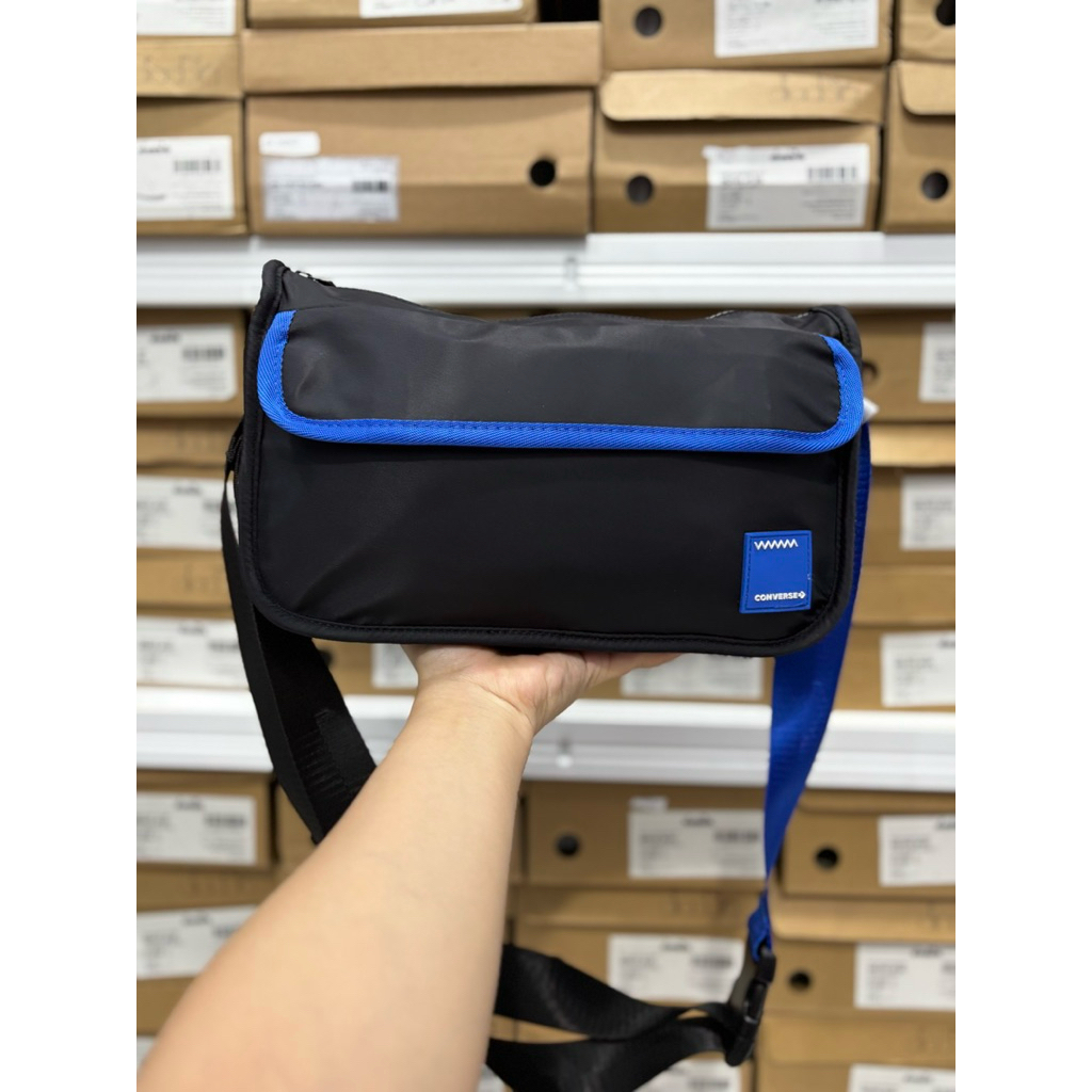 TAS CONVERSE MINI BAG BLACK SLING BACK BAG CONLTB2406 TAS SELEMPANG ORIGINAL
