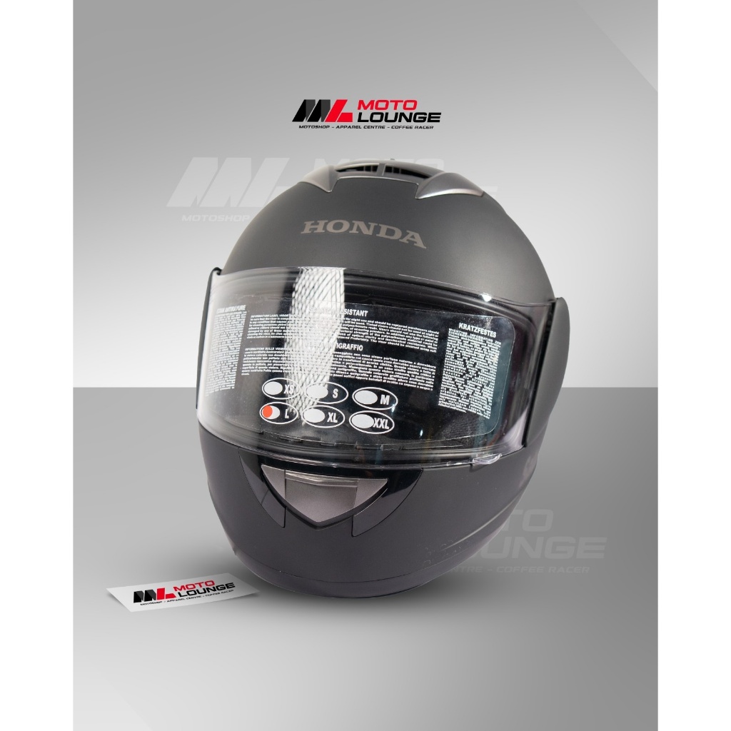 Helm Motor Full Face - Helm Full Face Hitam Doff Pria Original SNI