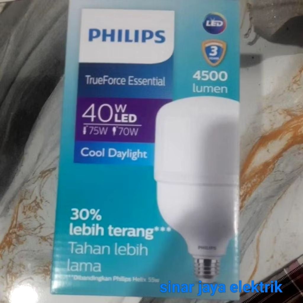 Lampu Philips LED 40watt Bercahaya Putih Sangat Terang ori