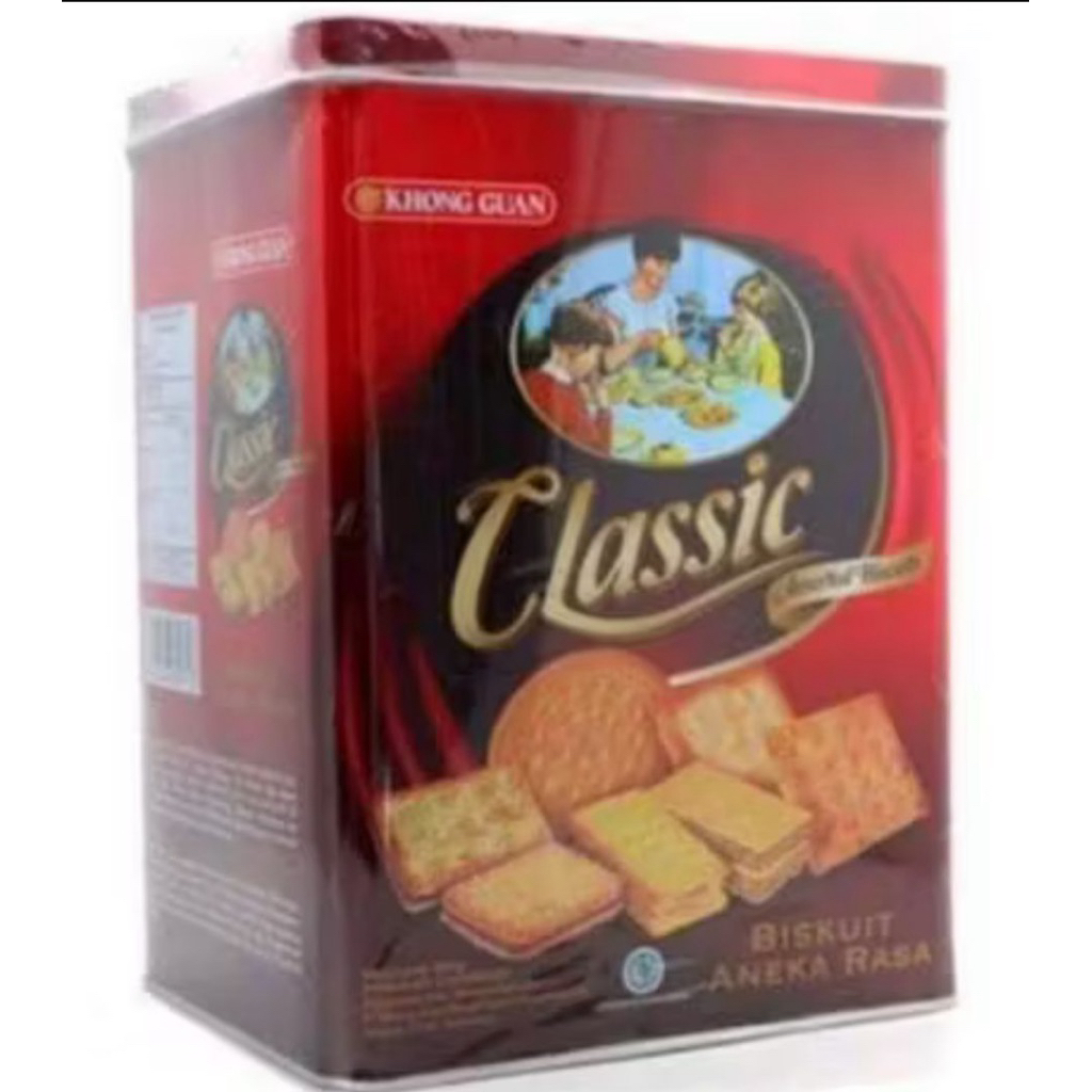 KHONG GUAN CLASSIC BISKUIT KALENG KUE LEBARAN MURAH READY PACKING BUBBLE GROSIR ASSORTED BISCUIT