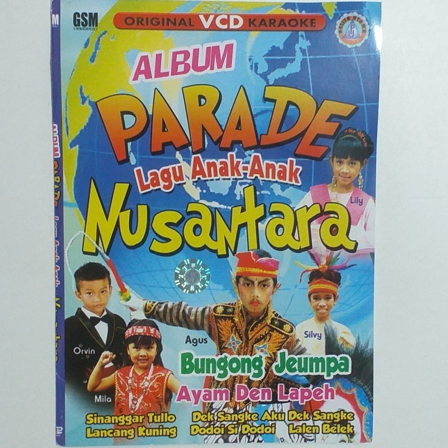 Kaset VCD Karaoke Lagu Anak Nusantara Populer Lagu Daerah