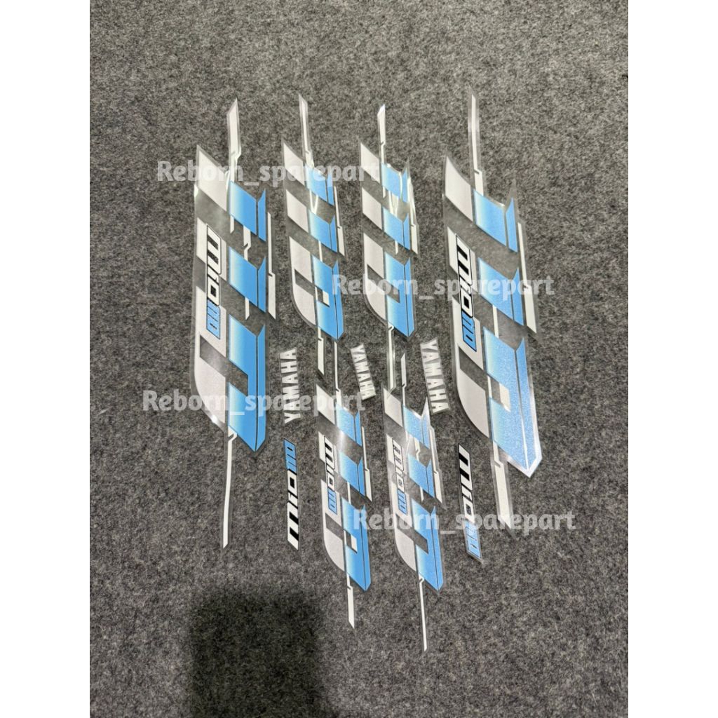 striping stiker transparan Yamaha Mio sporty/Mio smile 110 biru muda