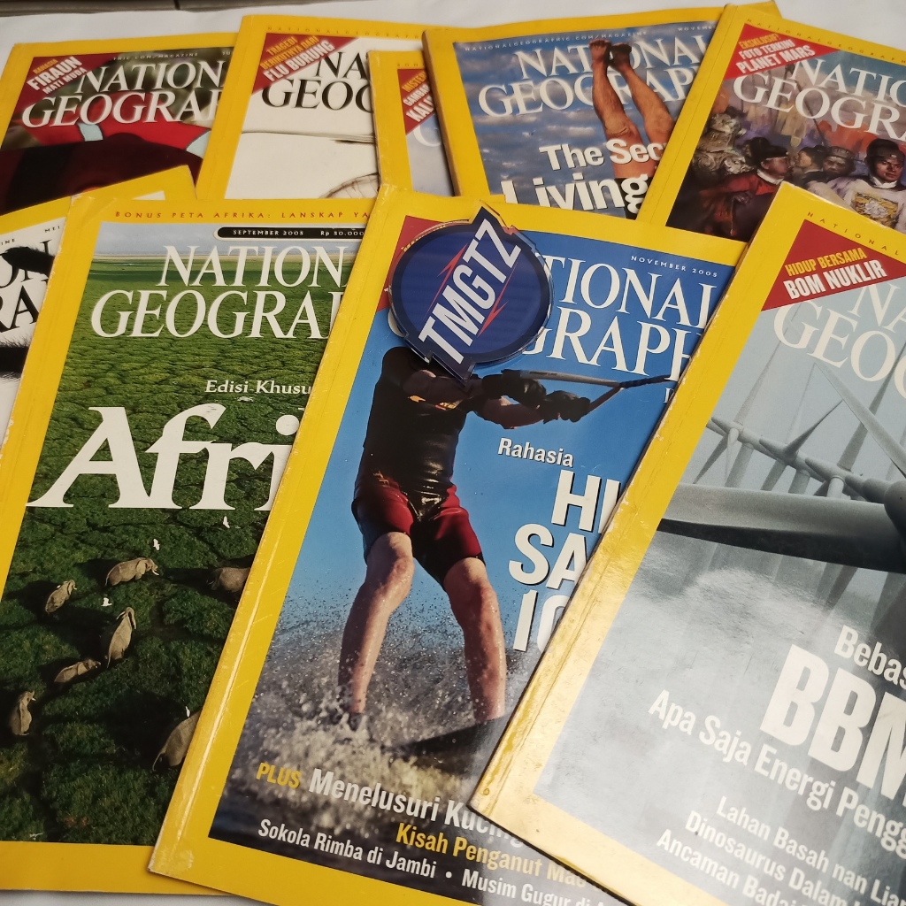 majalah natgeo 2005 national geographic buku bekas second cabutan satuan