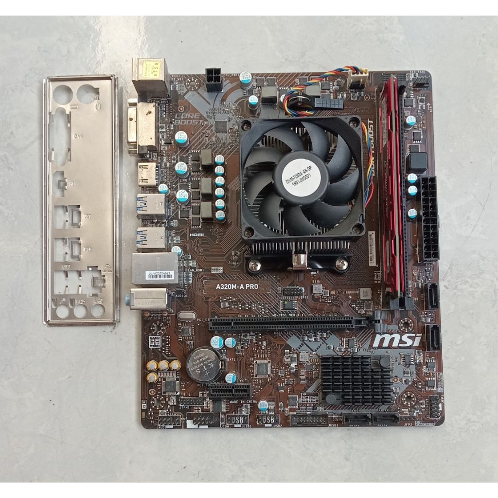 MSi A320M-A Pro DDR4 Prosesor Atlon G3000GHz RAM 4GB DDR4