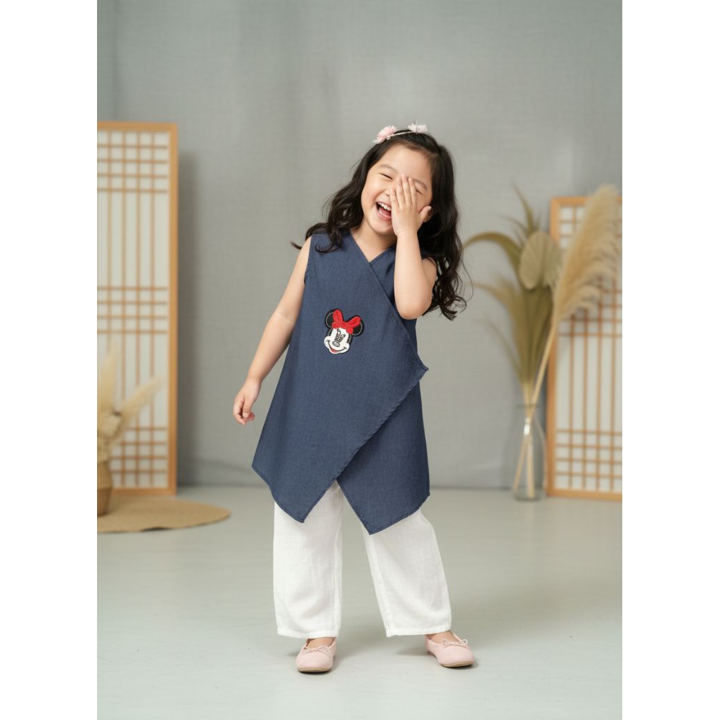 Aliya outer denim anak perempuan usia 3-5tahun