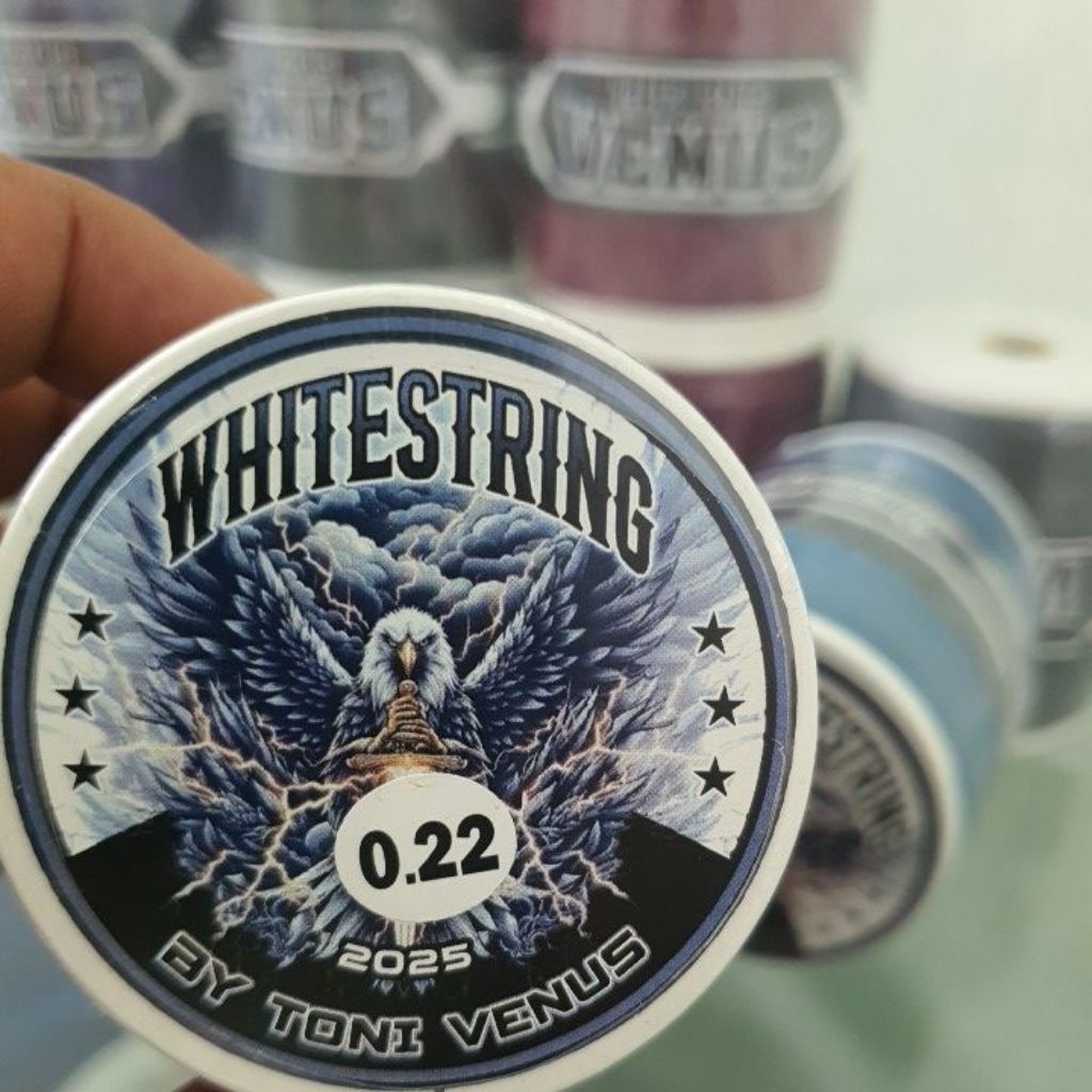 1 Slop gelasan senar matot WHITE STRING klos BB bonit 1600 yard original Toni Venus (isi 10 klos)