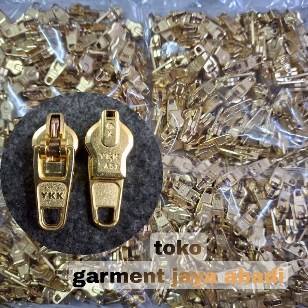 kepala resleting levis ykk mgc-49 kuning mas/100pcs