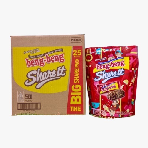 Beng - Beng Wafer Share it 1 Dus isi 6 bks