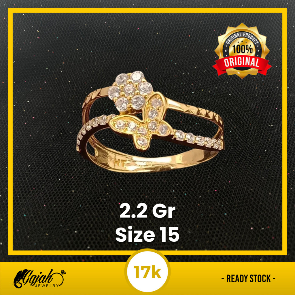 Cincin Emas 17K - Toko Emas Gajah - 2.2 Gram 2695
