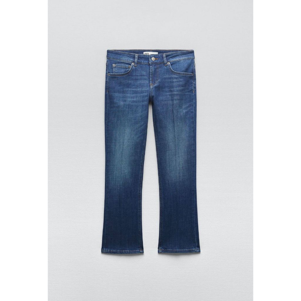 (preloved) Zara Flare Low-rise Cropped Jeans 34