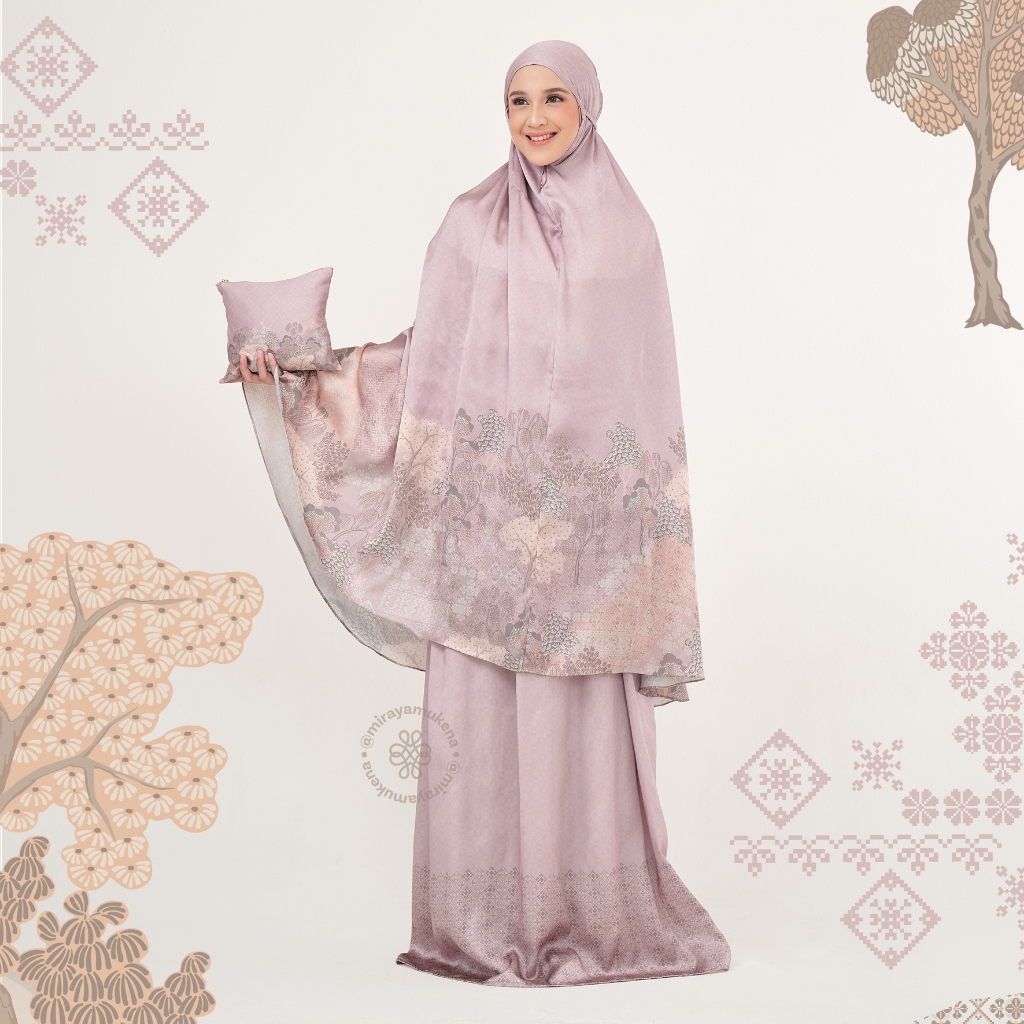 Mukena Travel Printing Miraya Jardin Pink
