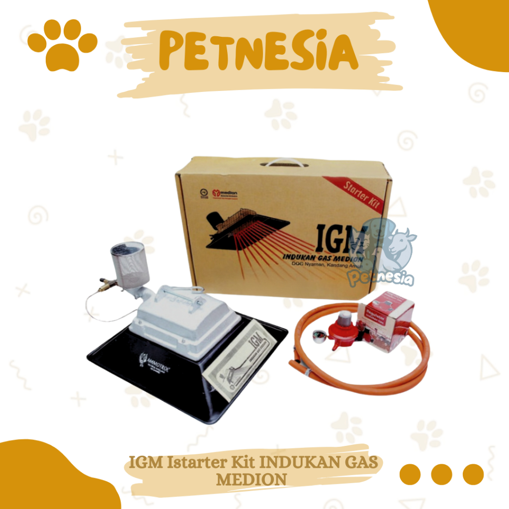 IGM Istarter Kit INDUKAN GAS MEDION - Pemanas Penghangat Doc Ayam Gasolec Gasolex Asli