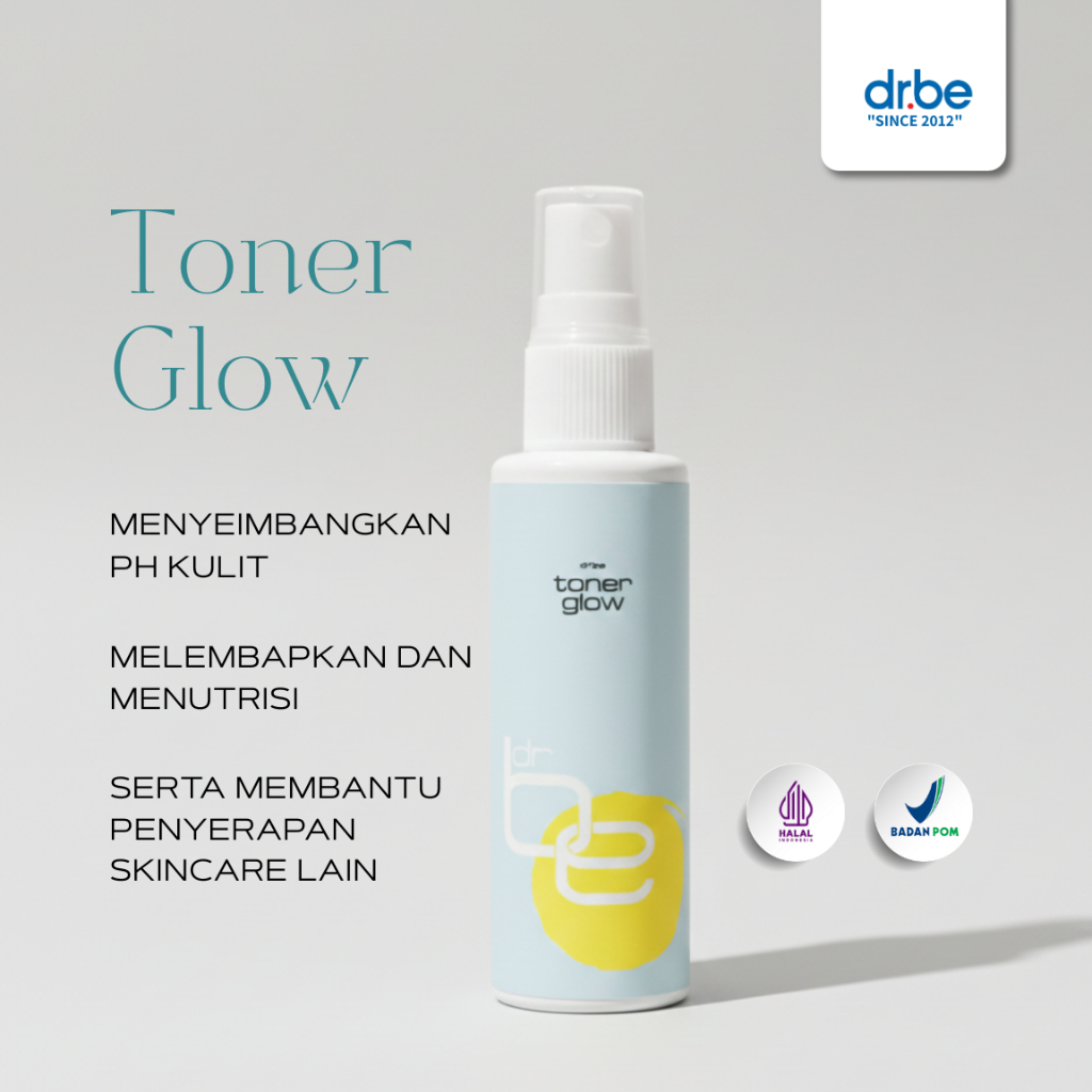 dr be toner glow efek moisturizer / hydrating toner / toner kulit berminyak / toner mencerahkan waja