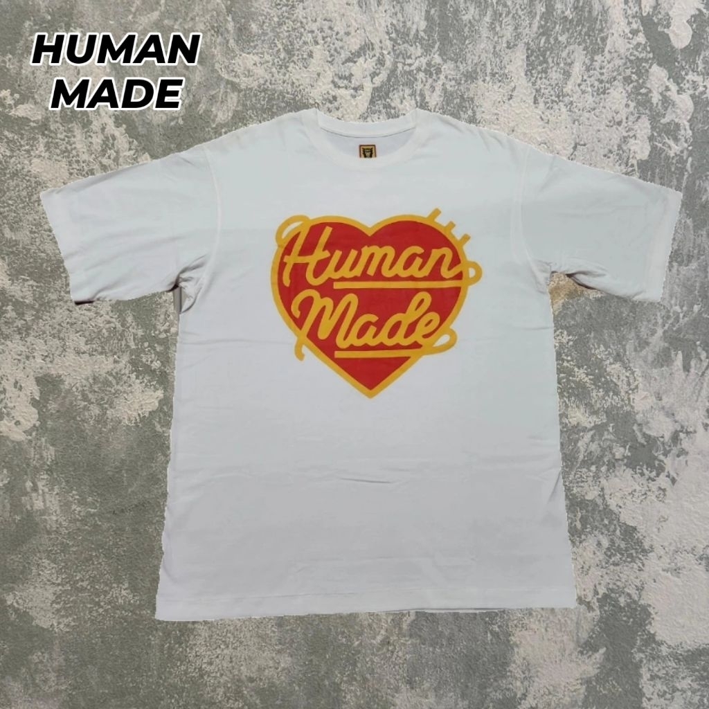 Kaos Human Made Heart Logo
