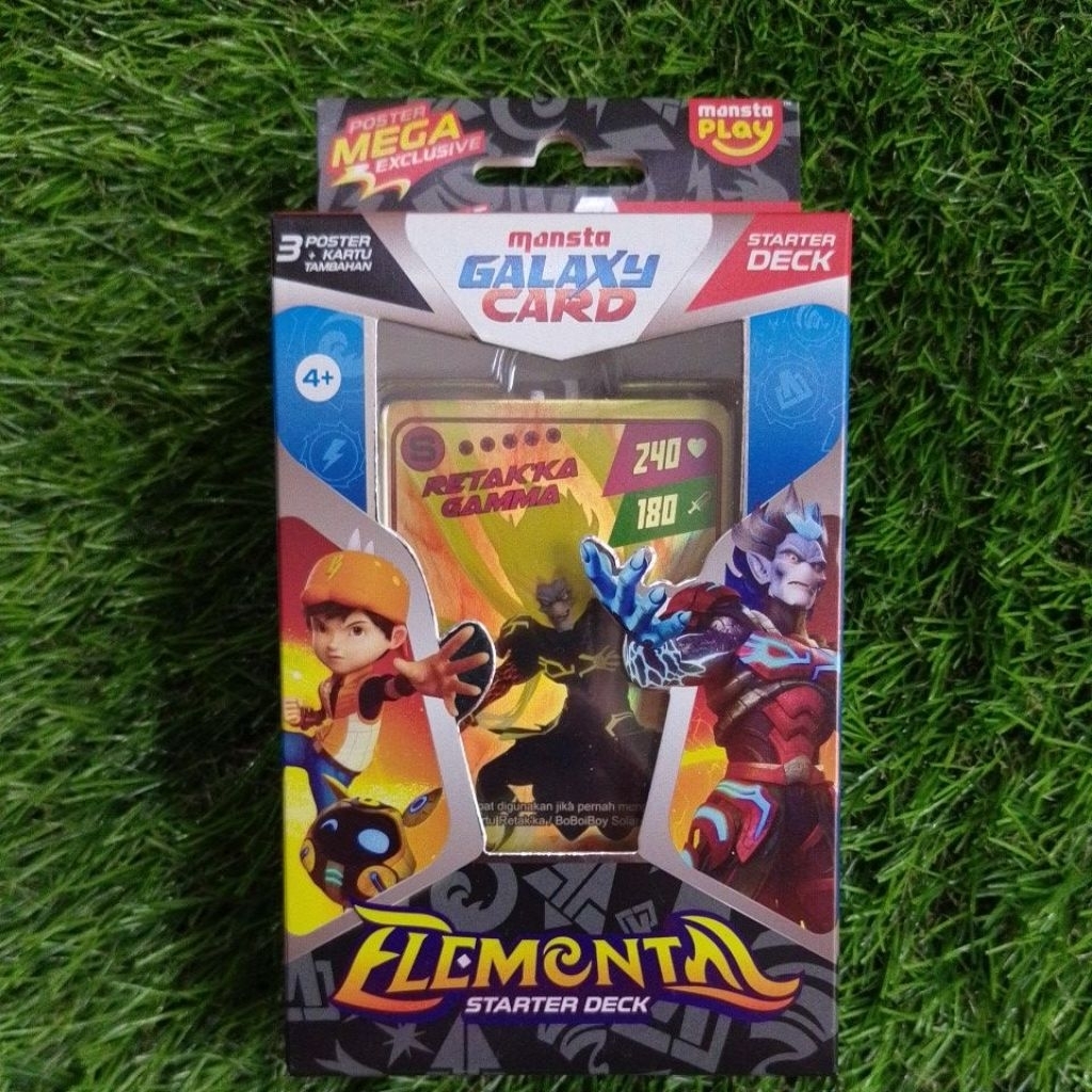 Monsta Galaxy Card Starter Deck Elemental Battle Crush Thunder Bolt Gentar Papa Zola
