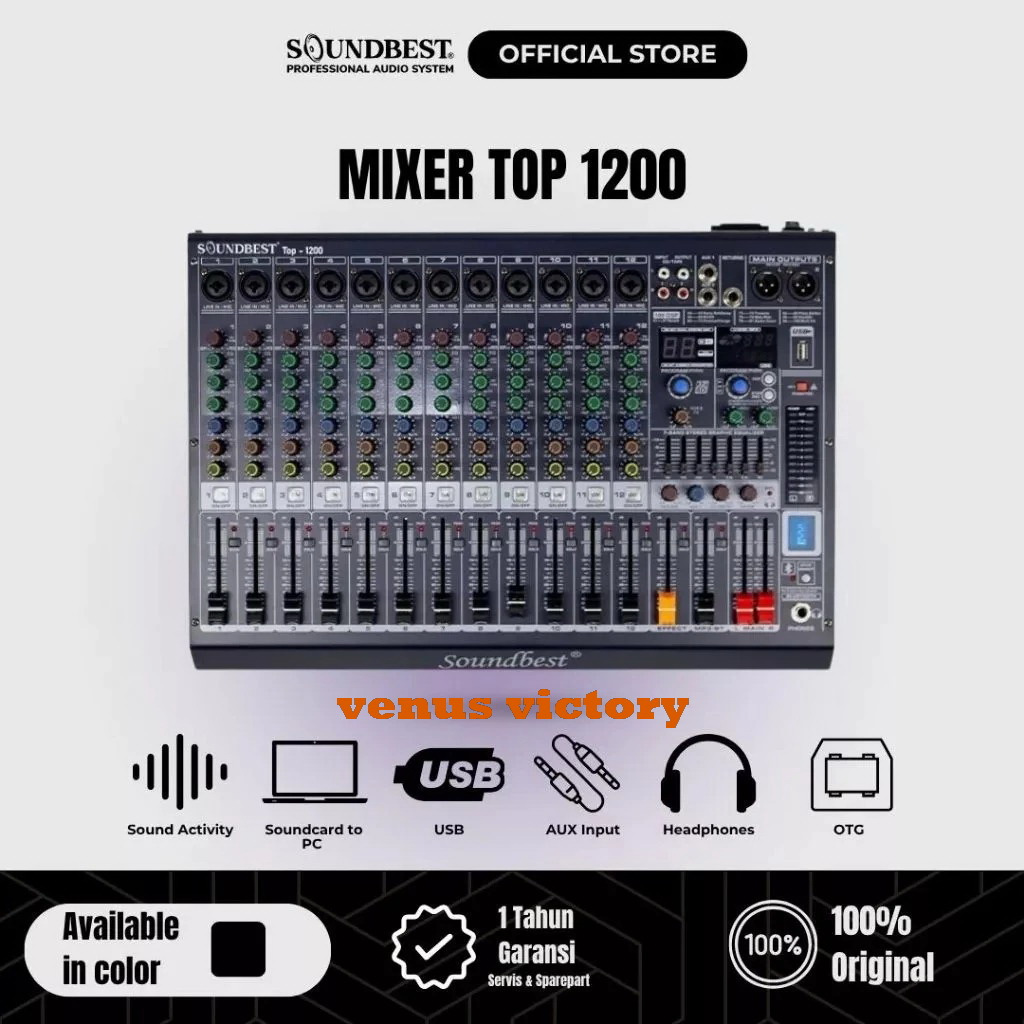 MIXER SOUNDBEST TOP1200 MIXER AUDIO SOUNDBEST TOP-1200 MIXER ORIGINAL SOUNDBEST TOP 1200