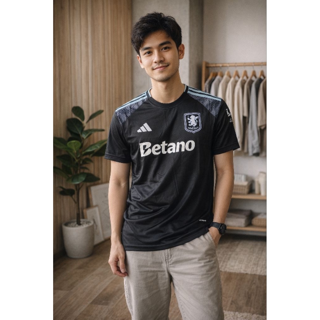 Kit Jersey Bola Aston Villa Away 26 Grade Ori AAA++ Quality