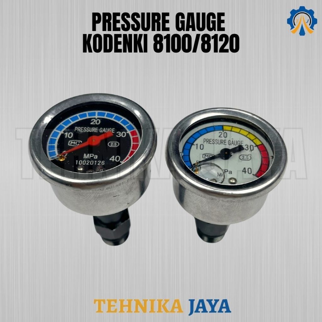 Pressure Gauge Kodenki 8100/8120 Sparepart Original Jet Cleaner Alat Pengukur Tekanan Mpa