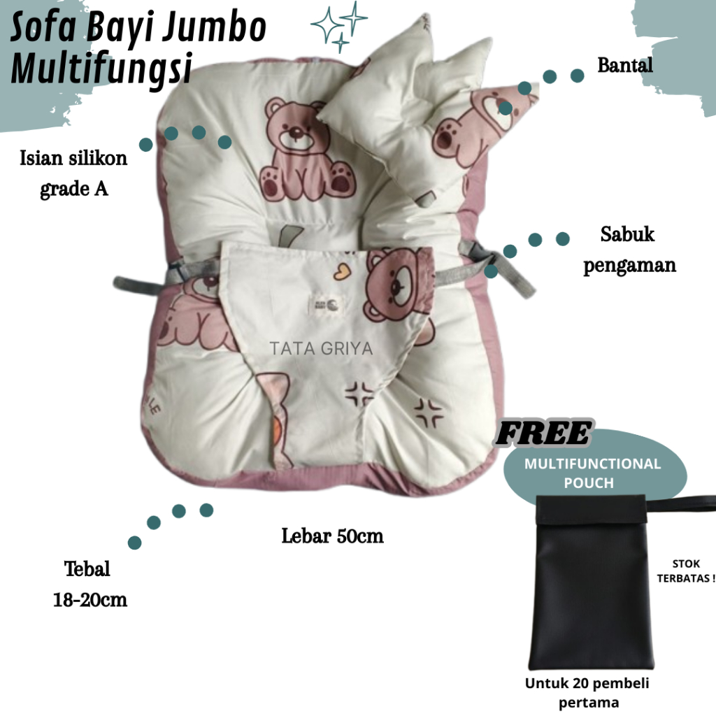 Kasur Bayi Tebal Lengkap Full Set buat kado anak bayi laki-laki / perempuan