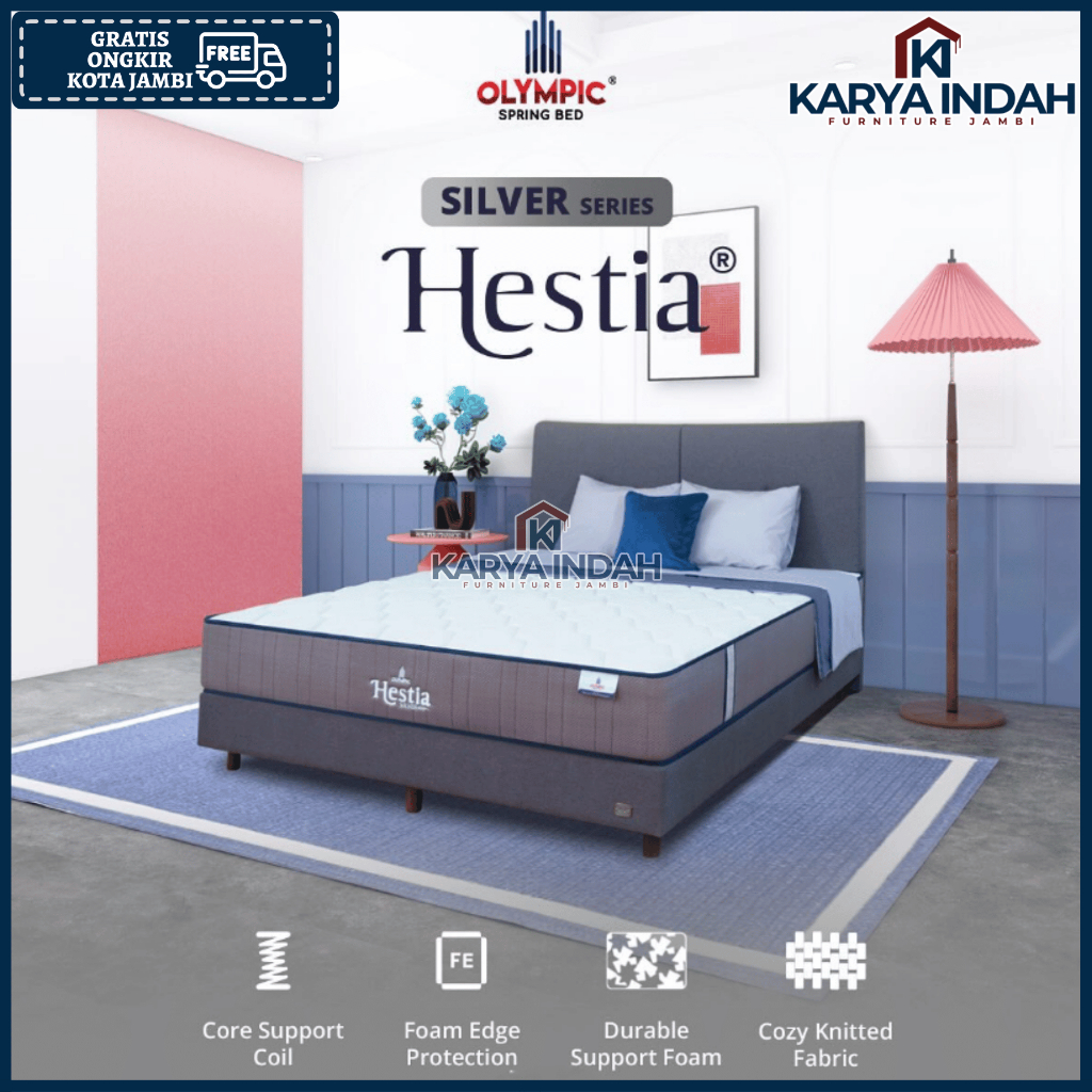 Springbed OLYMPIC HESTIA STANDARD Kasur Matrass Silver Series Olympic