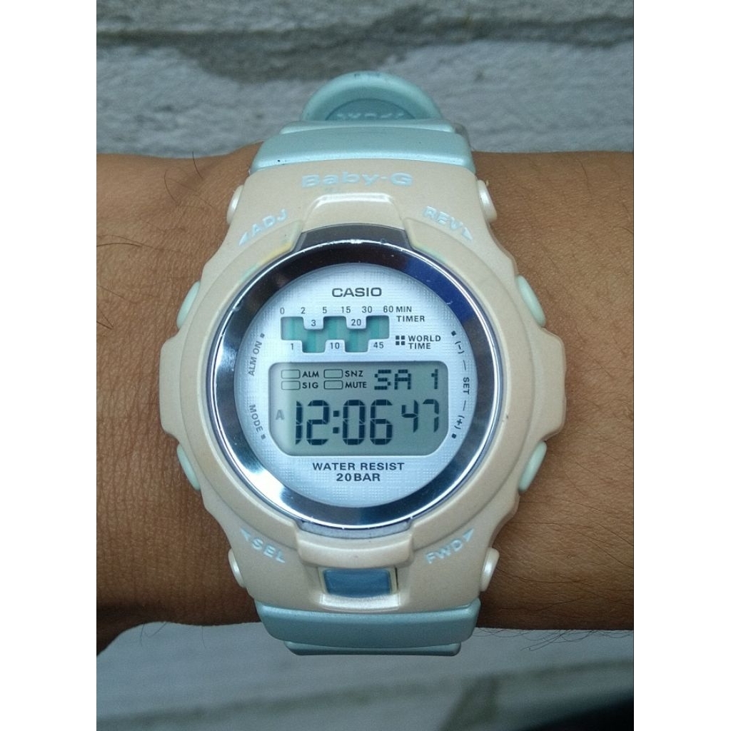Casio Jam Tangan Baby-G BG-1001PP Puppy's Garden Original Bekas Batangan