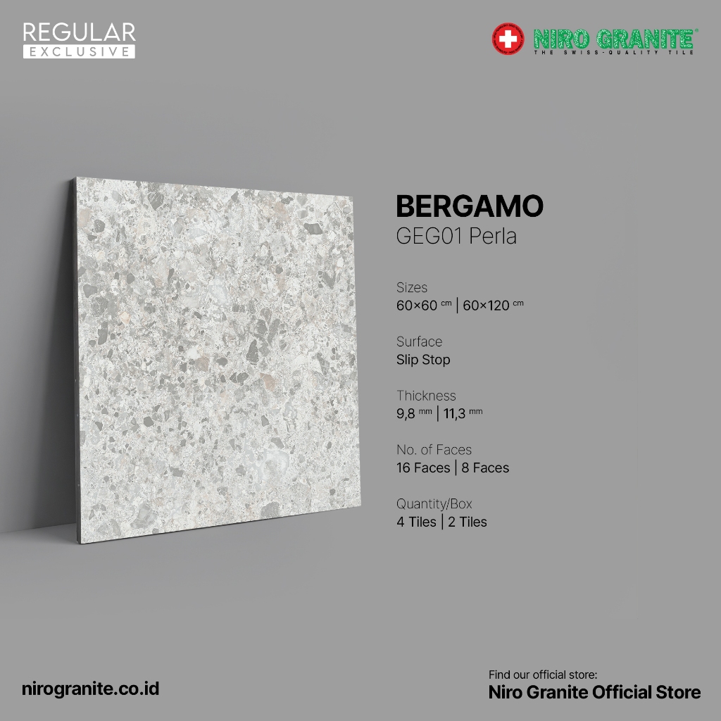NIRO GRANITE 1st Grade - Bergamo GEG01 - Slip Stop