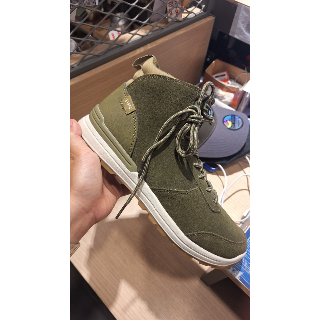 Sepatu eiger Moamba Mid Cut Shoes Olive Sepatu gunung hiking Outdoor Adventure