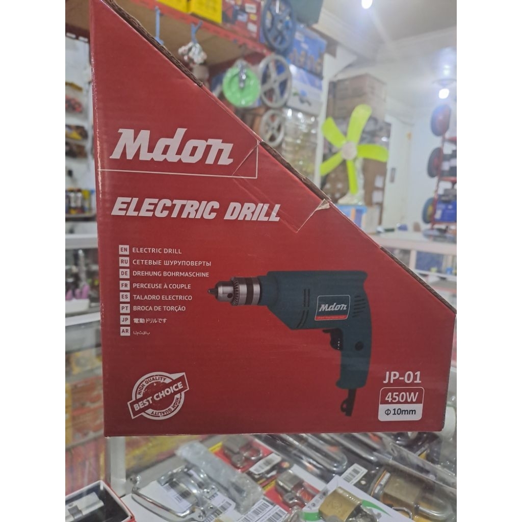 bor listrik 10mm mdon